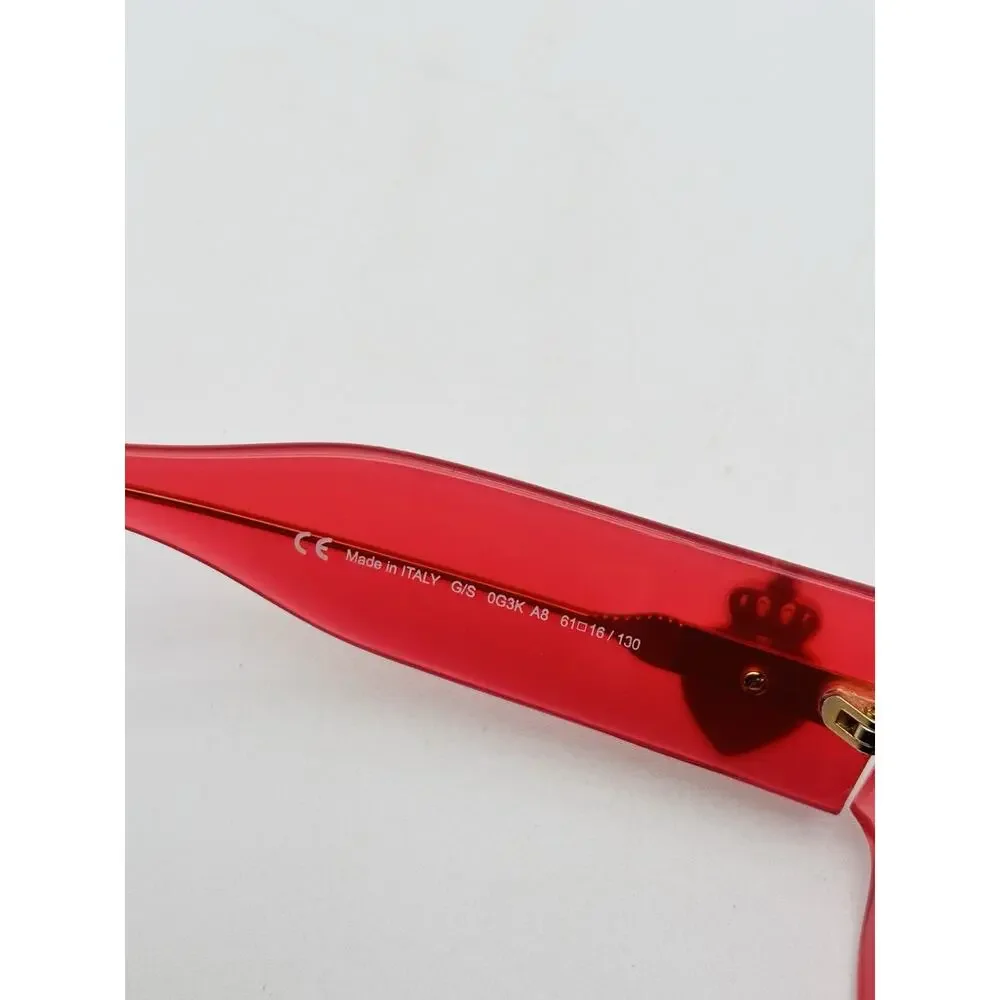 Juicy Couture Vintage Women's Sunglasses Chunky Translucent Pink Frame Y2K VG